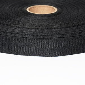 Twill Tape Black Polyester Binding and Edging Tape 2 sizes 3/4" and 1" 110 Yard Roll