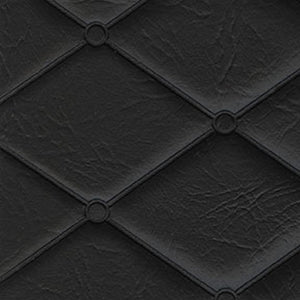 Mayfair 7 Black Diamond Pattern Quilted Heat Sealed Vinyl Upholstery