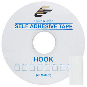 Hook and  Loop - Pressure Sensitive White Black and Beige 1" and 2"