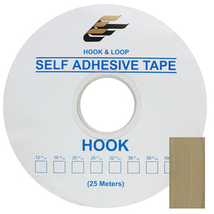 Hook and  Loop - Pressure Sensitive White Black and Beige 1" and 2"