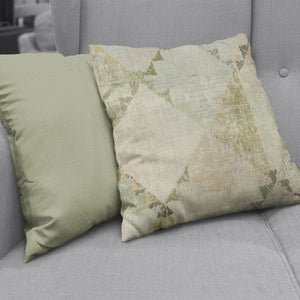Textured Patchwork Upholstery Fabric Geometric  Abstrct Masquerade 2 Colors