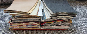 Aura Upholstery Fabric Modern Block Chenille Cut Velvet Fabric 5 Colors