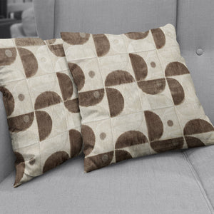 Velvet Upholstery Geometric Fabric Spellbound 5 Colours