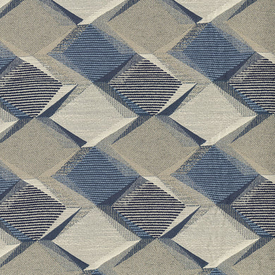 Geometric Upholstery Fabric Woven Jacquard Unwind 4 Colours