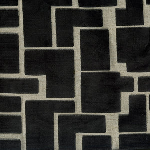 Radiate Upholstery Fabric Modern Block Chenille Cut Velvet Fabric 6 Colors