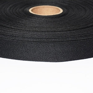 Twill Tape Black Polyester Binding and Edging Tape 2 sizes 3/4" and 1" 110 Yard Roll