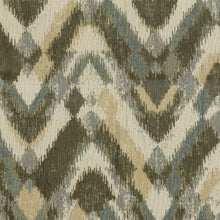 Load image into Gallery viewer, Crescendo Upholstery Fabric Broken Chevron Pattern with Ikat Effect 2 Colors