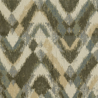 Crescendo Upholstery Fabric Broken Chevron Pattern with Ikat Effect 2 Colors