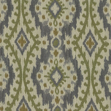 Load image into Gallery viewer, Sundance Upholstery Fabric Chenille Medallion Panel with Ikat Effect Woven Jacquard 3 Colors