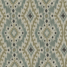 Load image into Gallery viewer, Sundance Upholstery Fabric Chenille Medallion Panel with Ikat Effect Woven Jacquard 3 Colors