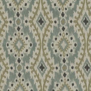 Sundance Upholstery Fabric Chenille Medallion Panel with Ikat Effect Woven Jacquard 3 Colors