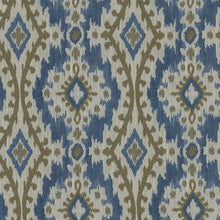 Load image into Gallery viewer, Sundance Upholstery Fabric Chenille Medallion Panel with Ikat Effect Woven Jacquard 3 Colors