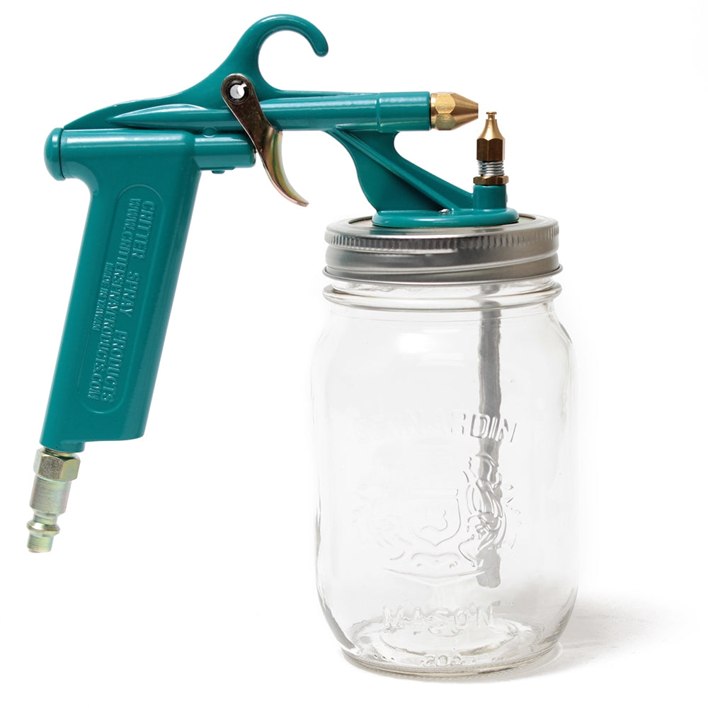 Spray Gun Glue Gun Adjustable Spray Glass Mason Style Jar